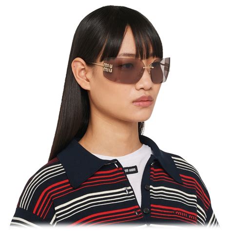 miu miu smu07o|Miu Miu SMU07Y Rectangle Sunglasses .